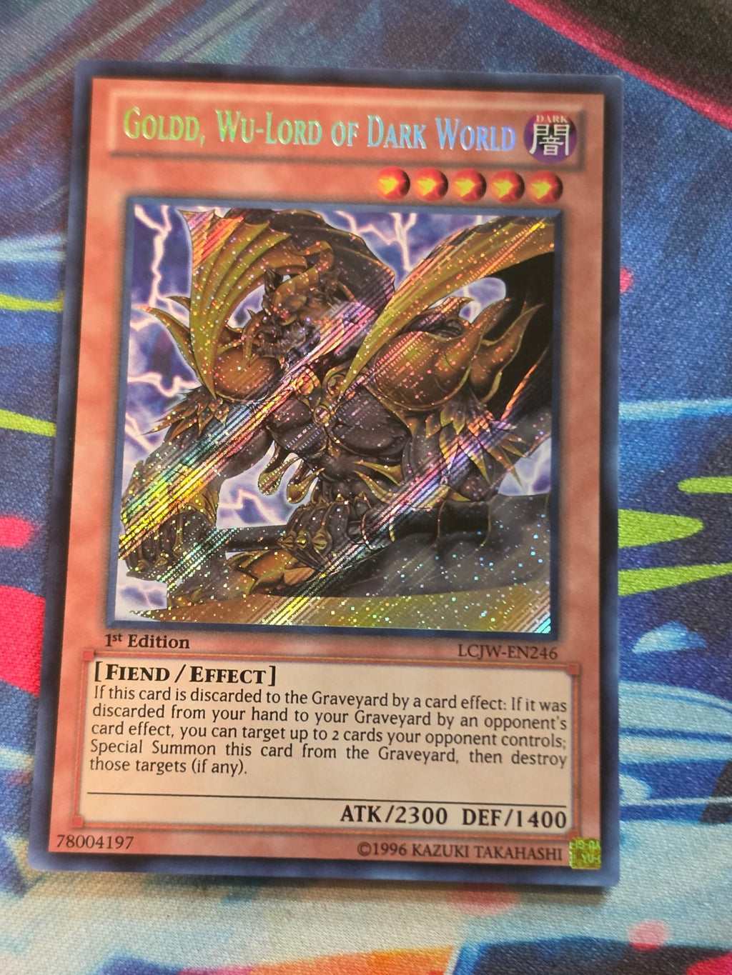 Goldd, Wu-Lord of Dark World Secret Rare Legendary Collection 4: Joey's World LCJW-EN246 LP