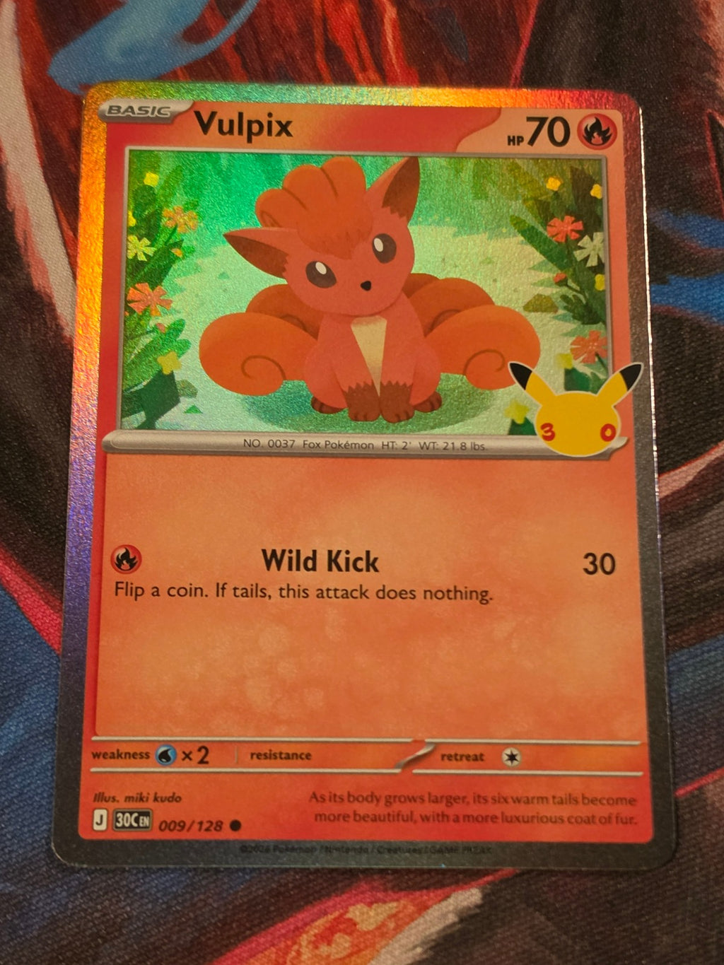 Vulpix - 009/128 - ME: 30th Celebration - Common - NM - Pokemon