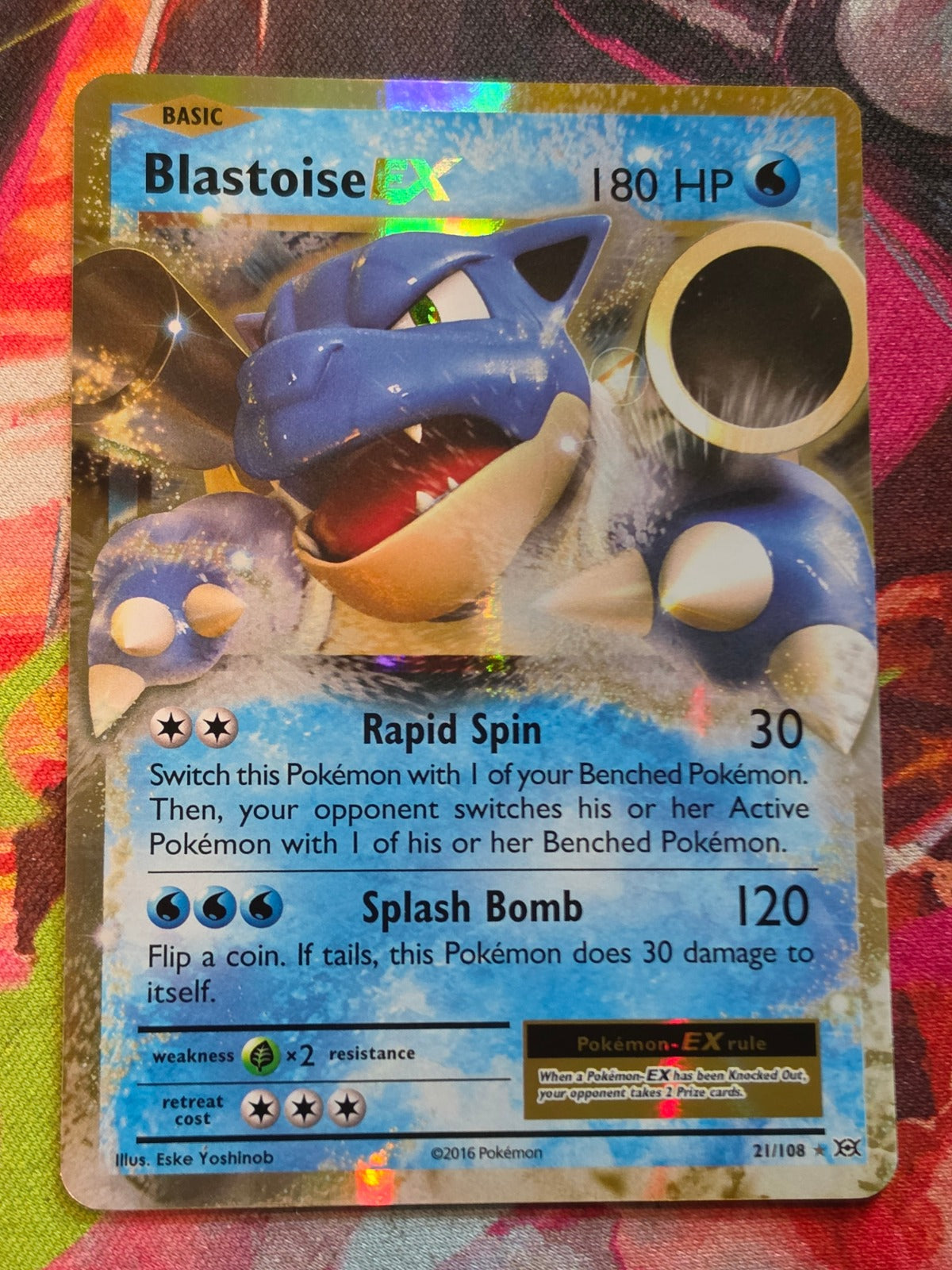 Blastoise EX Ultra Rare XY - Evolutions 21/108 NM Pokemon