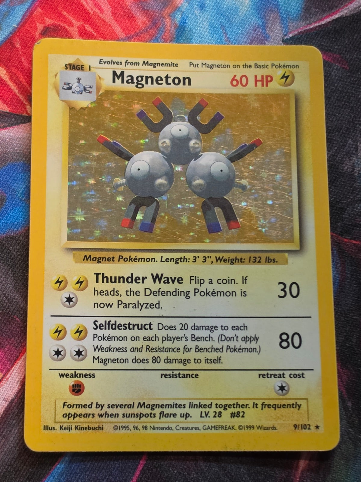 Magneton Holo Rare Base Set 009/102 MP Pokemon