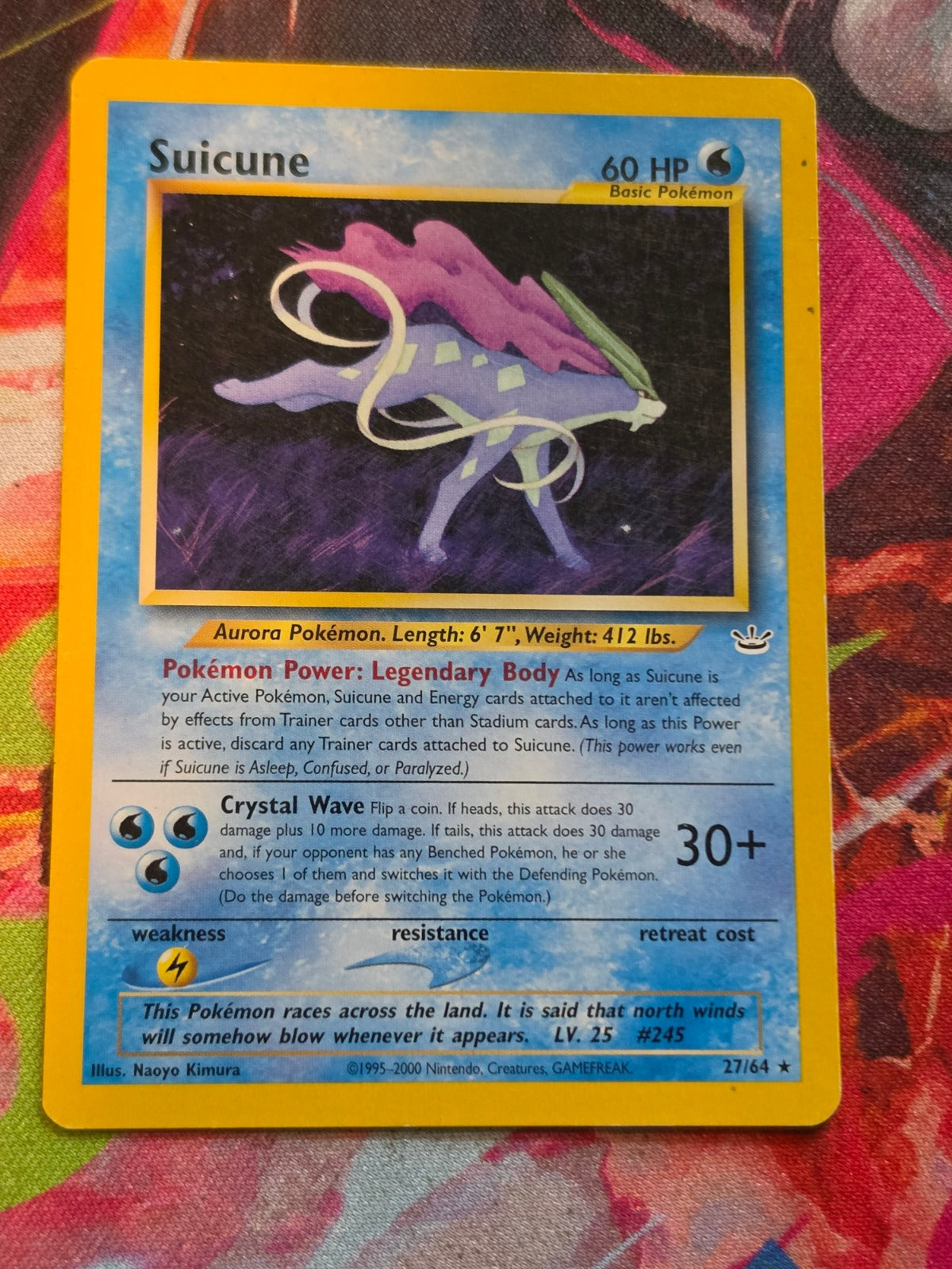 Suicune (27) Rare Unlimited Neo Revelation 27/64 MP Pokemon