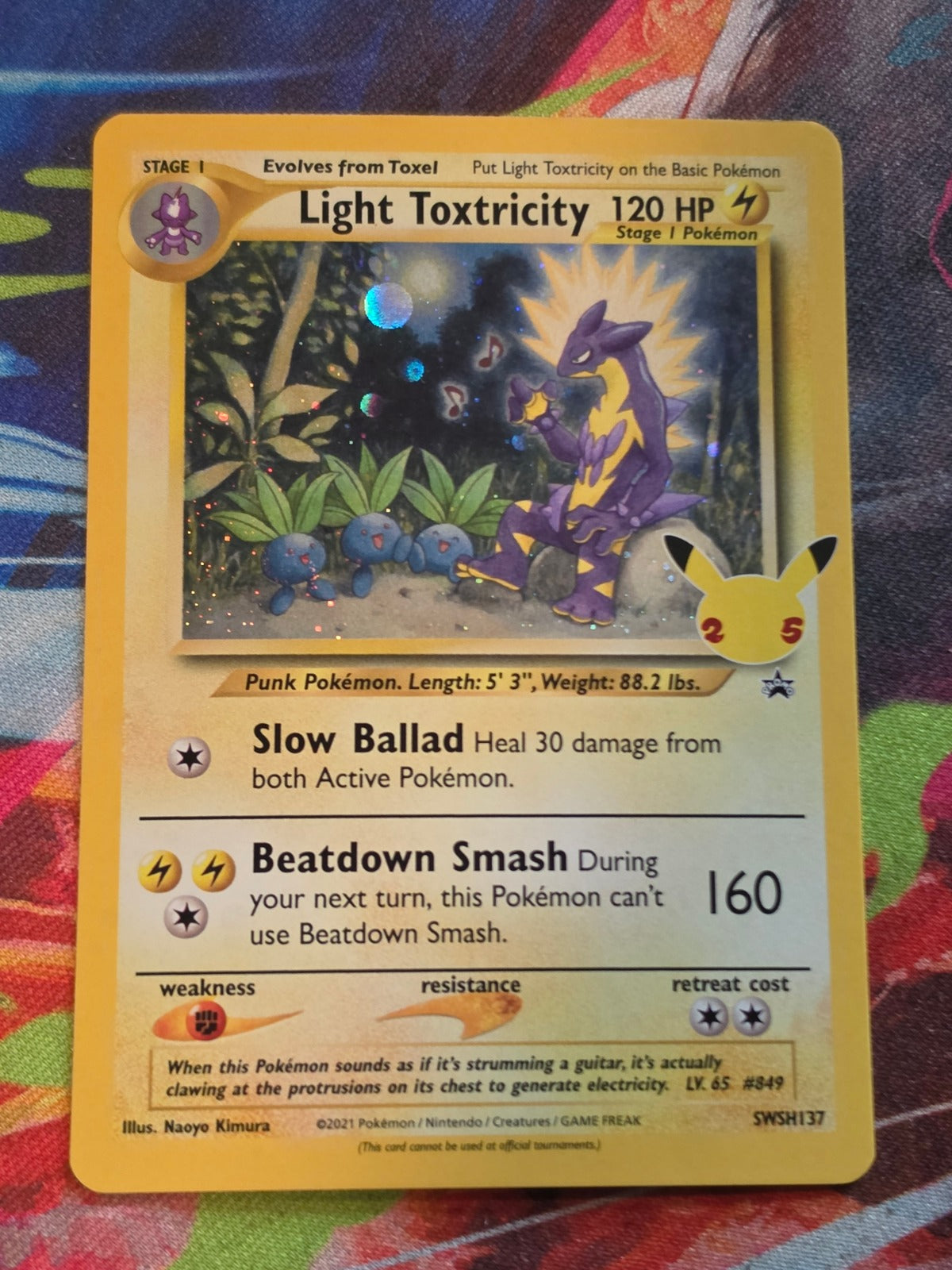 Light Toxtricity Promo SWSH: Sword & Shield Promo Cards SWSH137 LP+ Pokemon