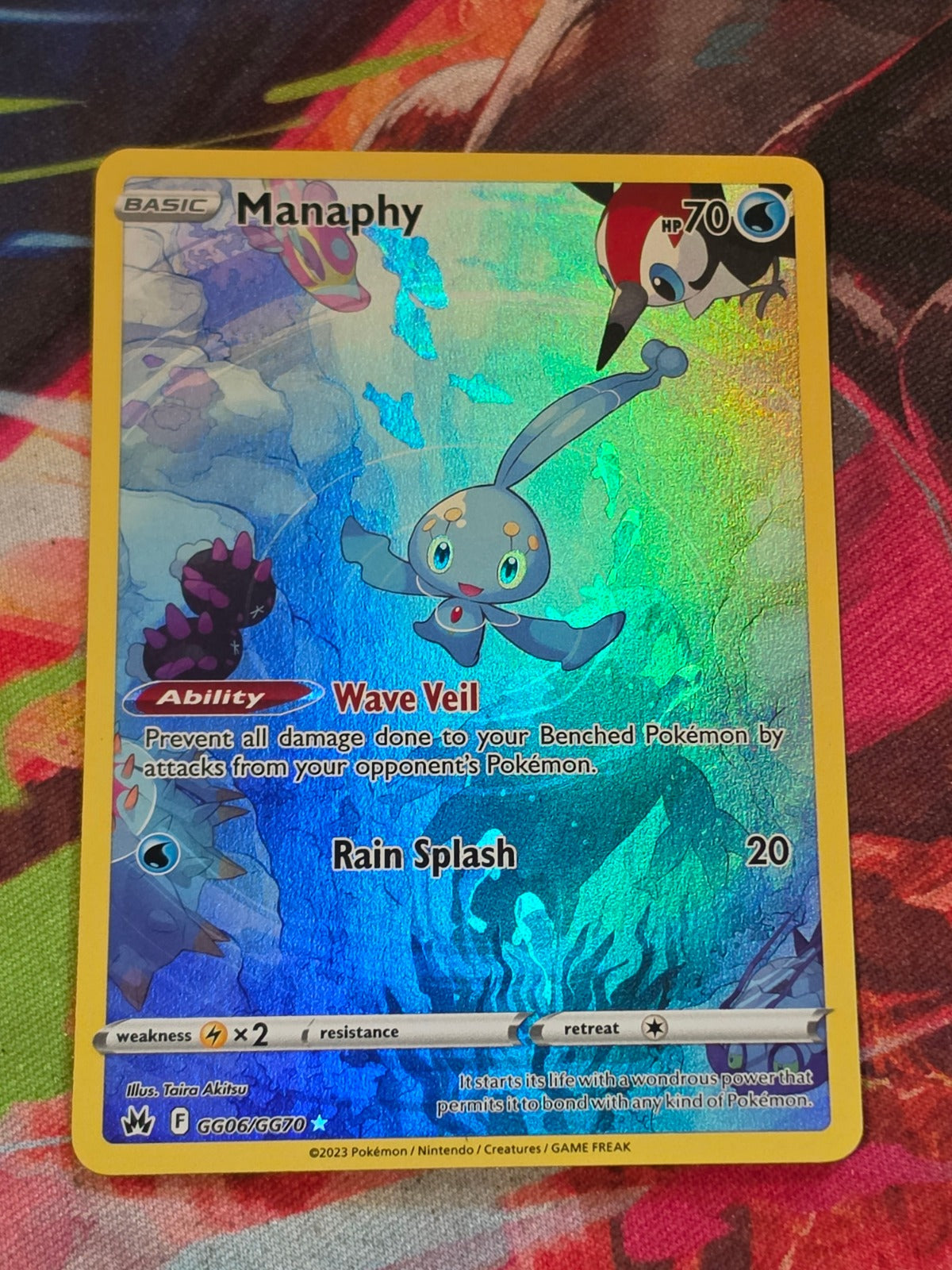 Manaphy Ultra Rare Crown Zenith Galarian Gallery GG06/GG70 NM Pokemon