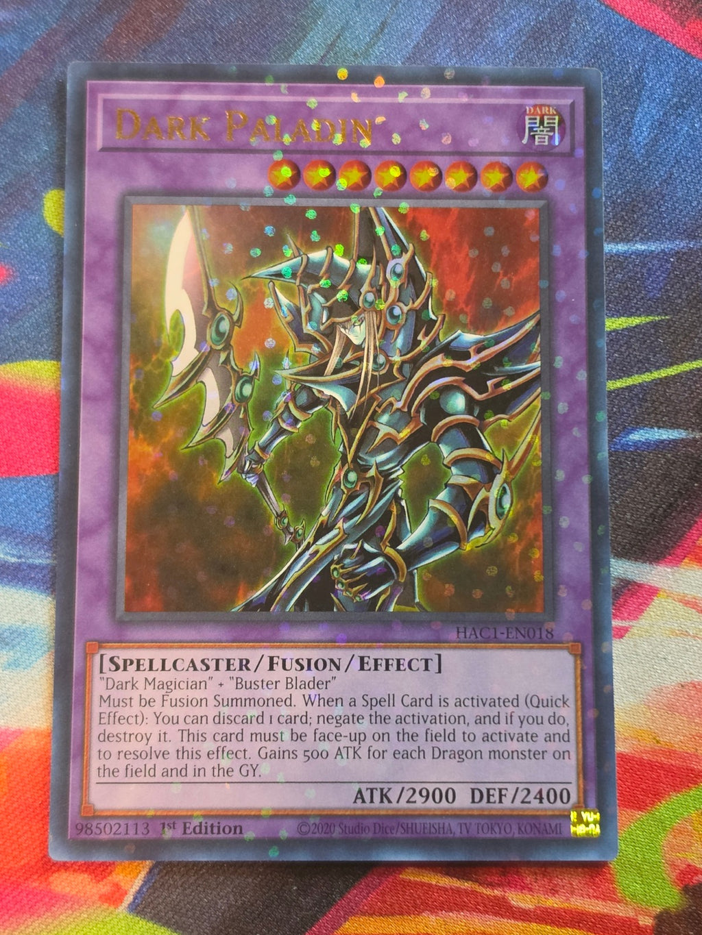 Dark Paladin (Duel Terminal) Duel Terminal Technology Ultra Rare Hidden Arsenal: Chapter 1 HAC1-EN018 LP