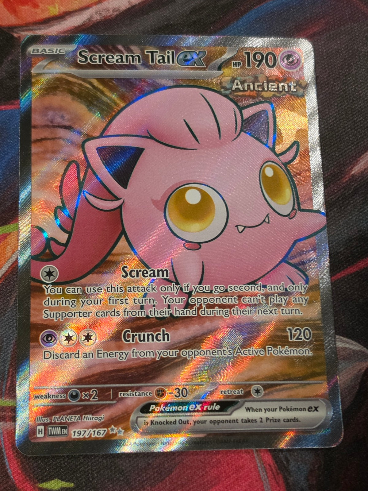 Scream Tail ex - 197/167 - SV06: Twilight Masquerade - Ultra Rare - NM - Pokemon