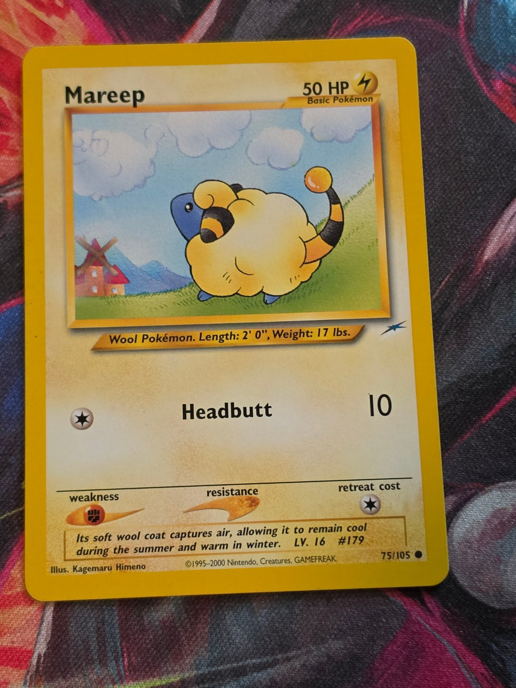 Mareep - 075/105 - Neo Destiny - Common - Unlimited - LP Pokemon