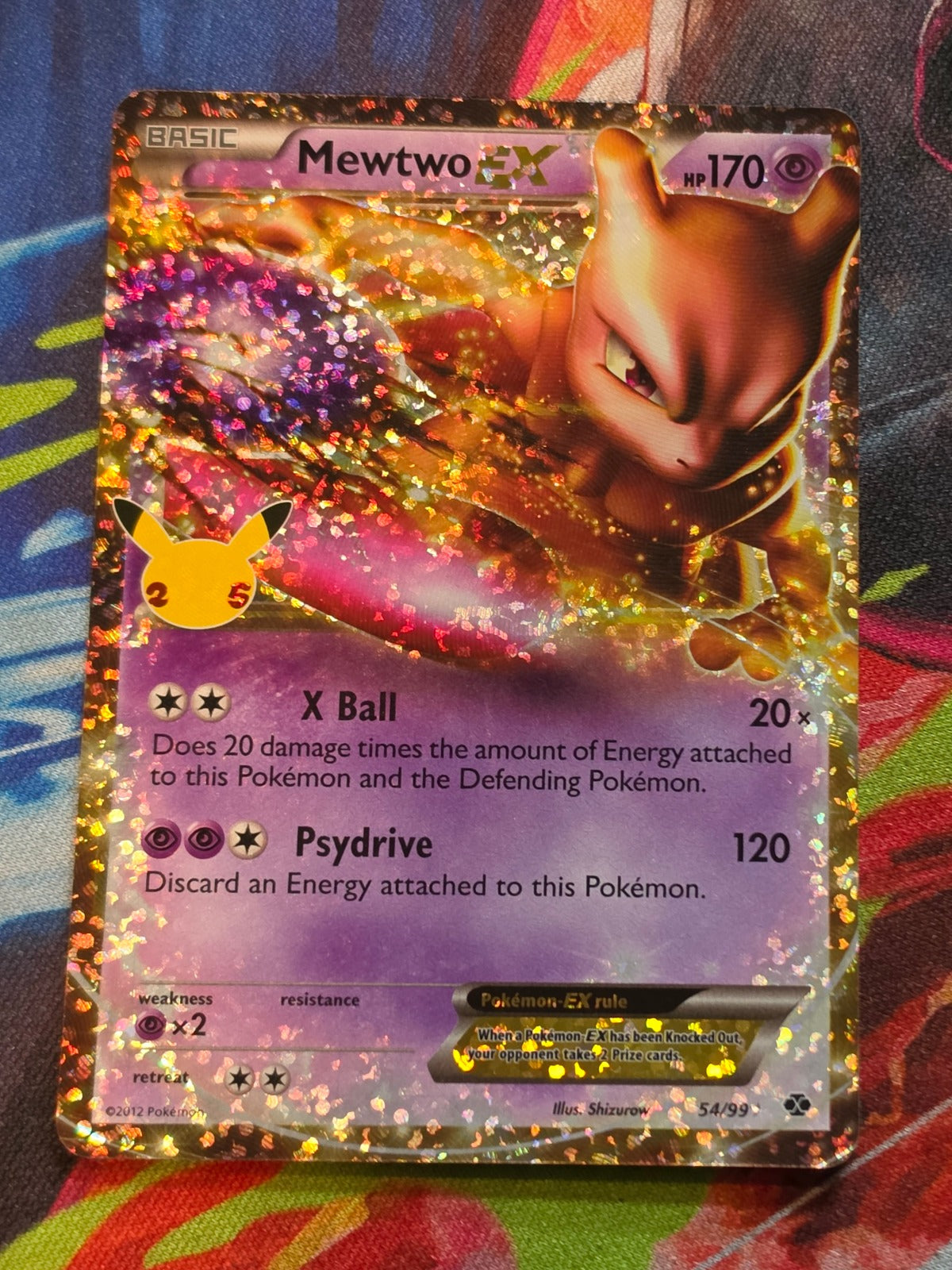 Mewtwo EX Classic Collection Celebrations: Classic Collection 54/99 NM Pokemon