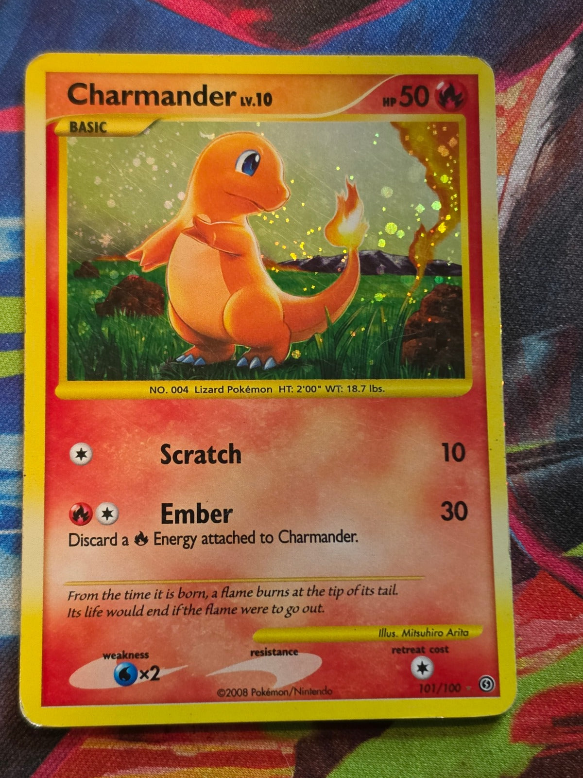 Charmander Secret Rare Stormfront 101/100 MP Pokemon