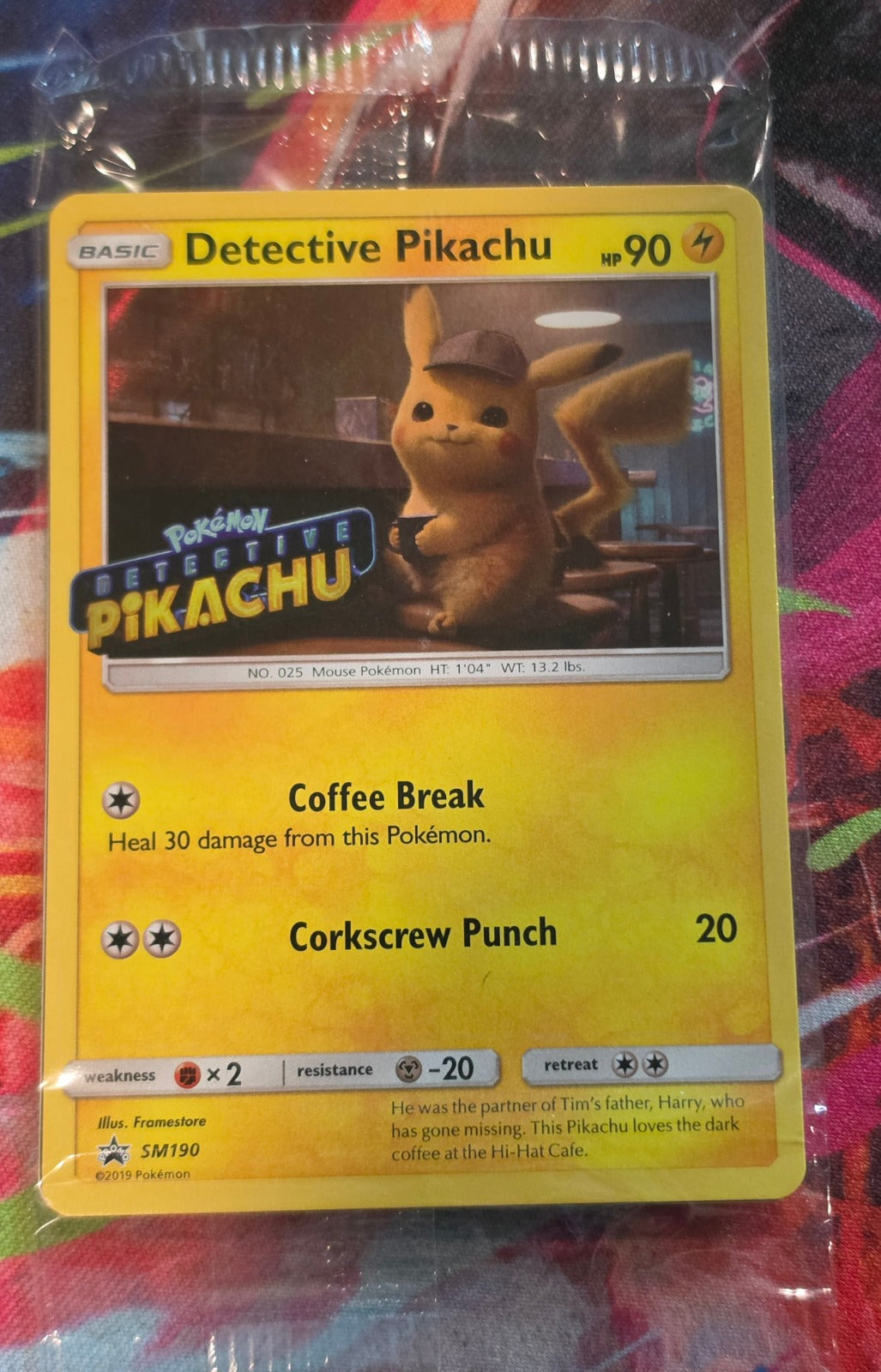Detective Pikachu Promo SM Promos SM190 NM SEALED Pokemon