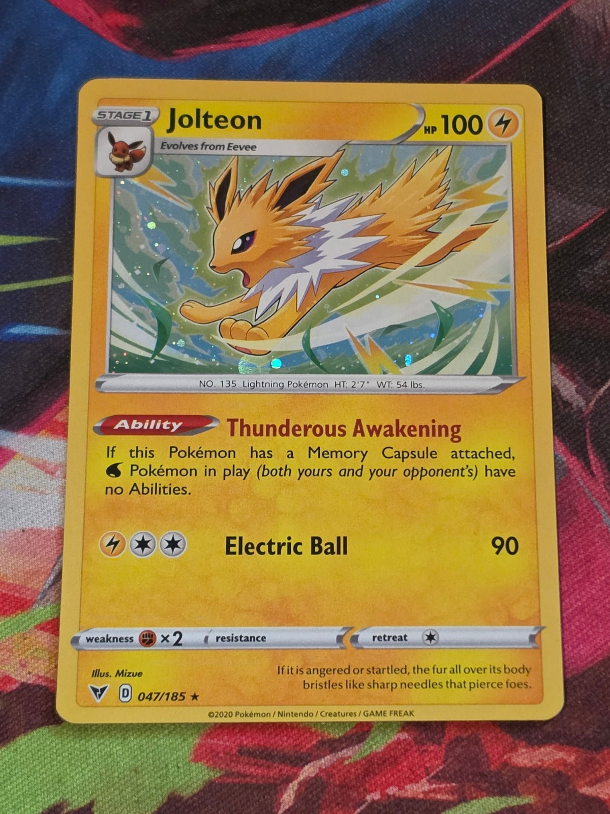 Jolteon (Cosmos Holo) Promo Miscellaneous Cards & Products 047/185 NM Pokemon