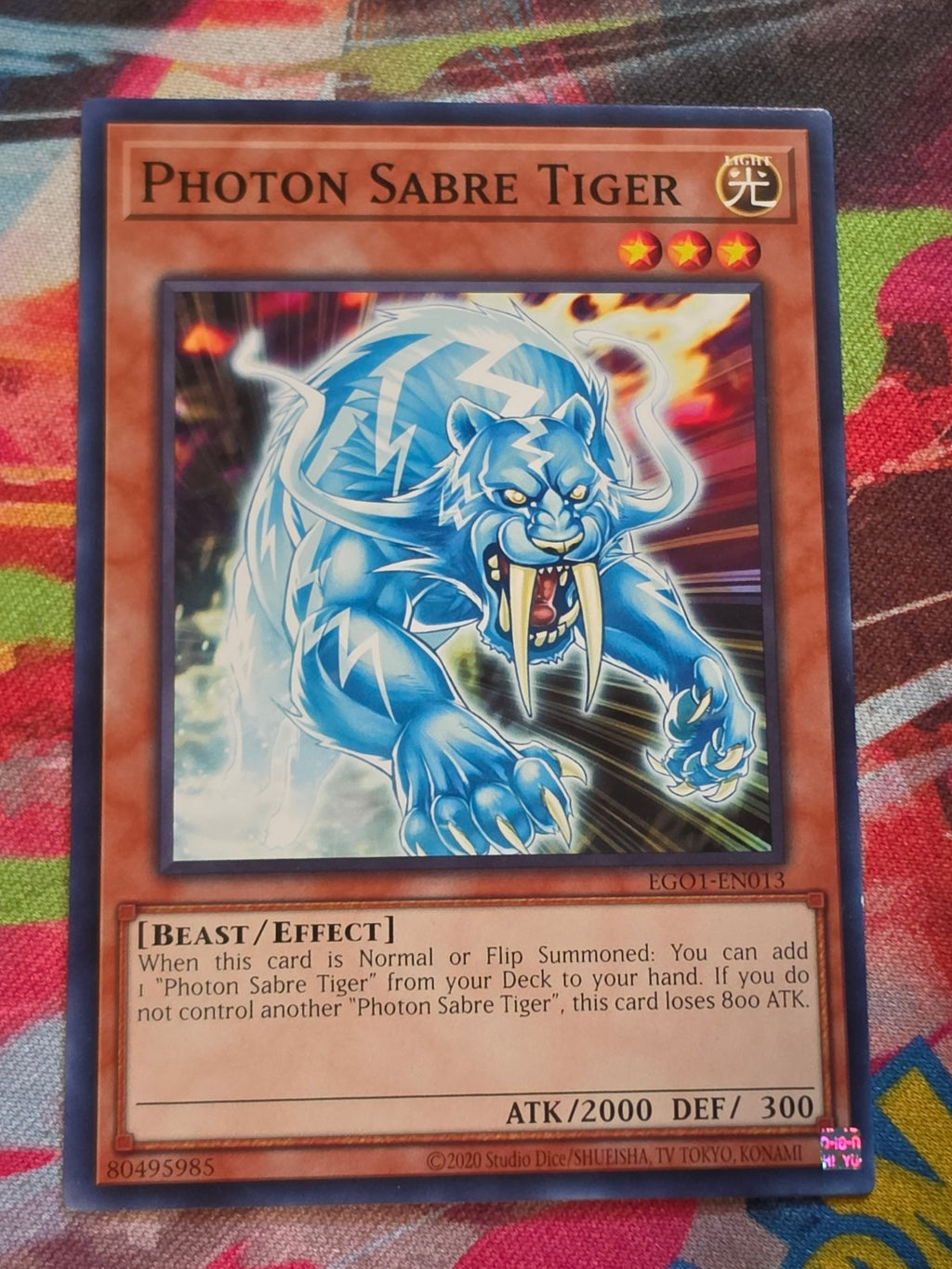 Photon Sabre Tiger Common Egyptian God Deck: Obelisk the Tormentor EGO1-EN013 LP