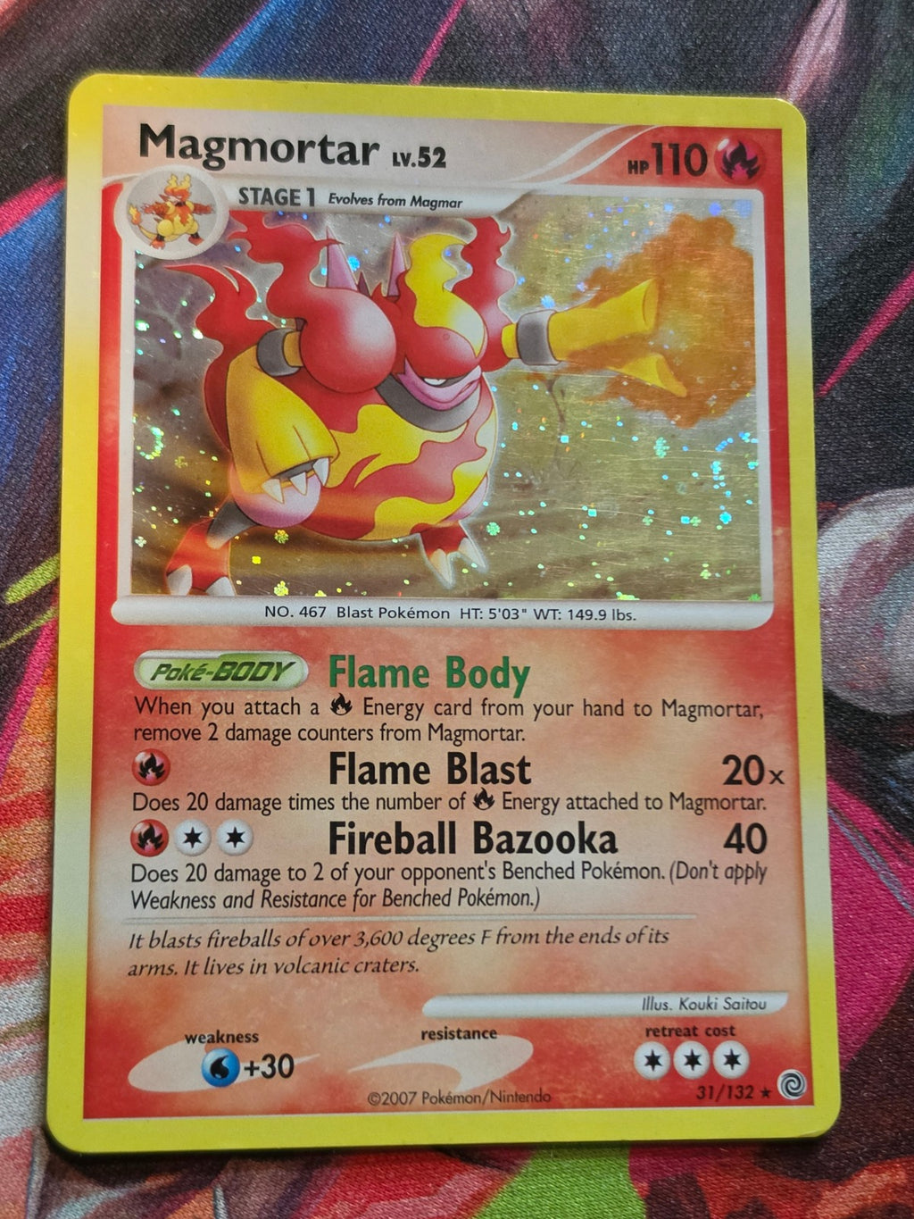 Magmortar (Secret Wonders) Holo Rare Deck Exclusives 031/132 MP Pokemon