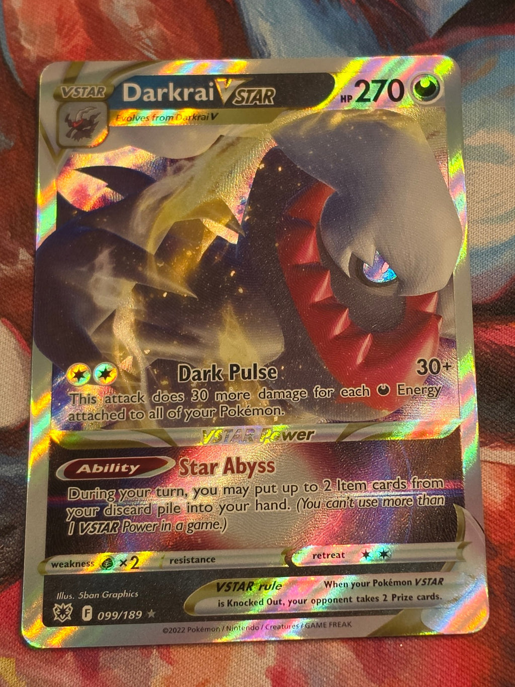 Darkrai VSTAR Promo Jumbo Cards 099/189 NM Pokemon