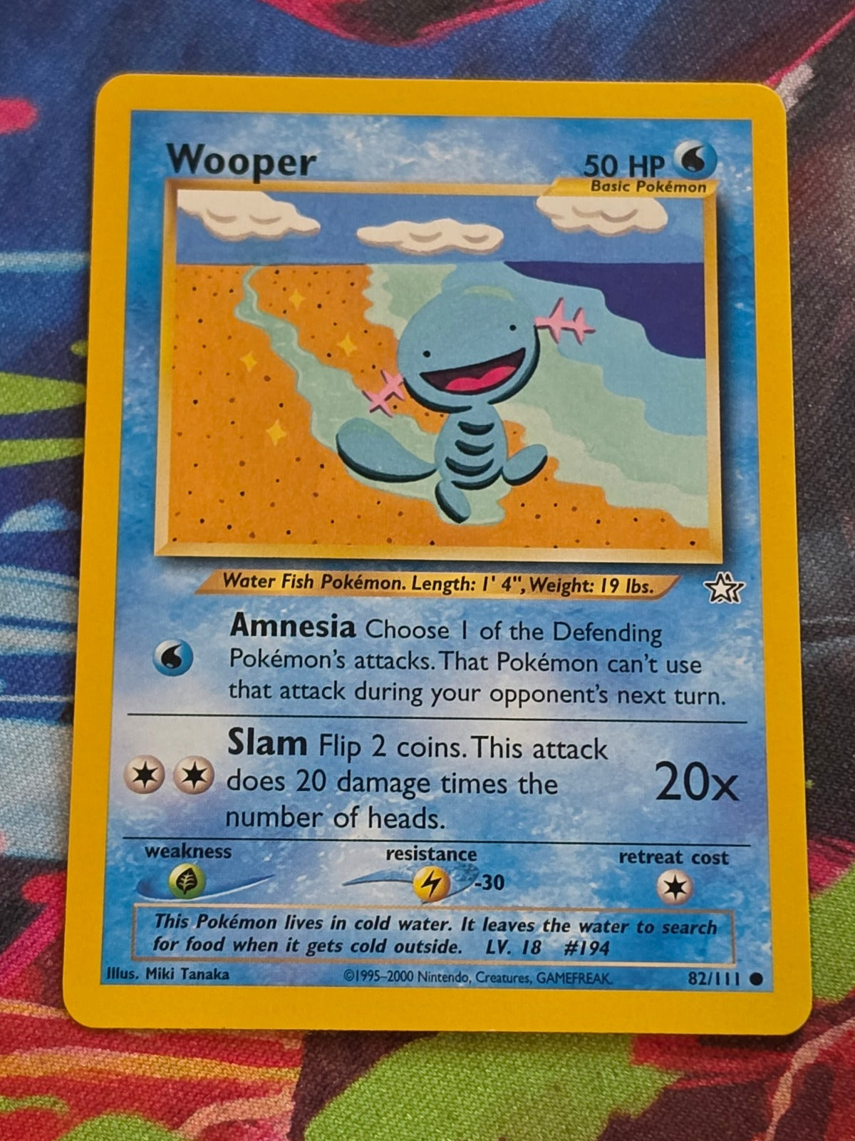 Wooper - 082/111 - Neo Genesis - Common - Unlimited - NM Pokemon