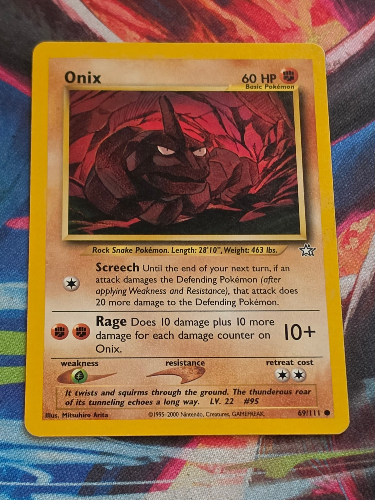 Onix - 069/111 - Neo Genesis - Common - Unlimited - LP Pokemon
