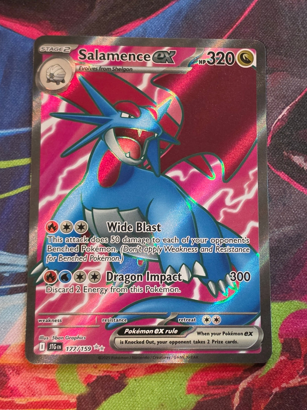 Salamence ex Ultra Rare Journey Together 177/159 NM Pokemon