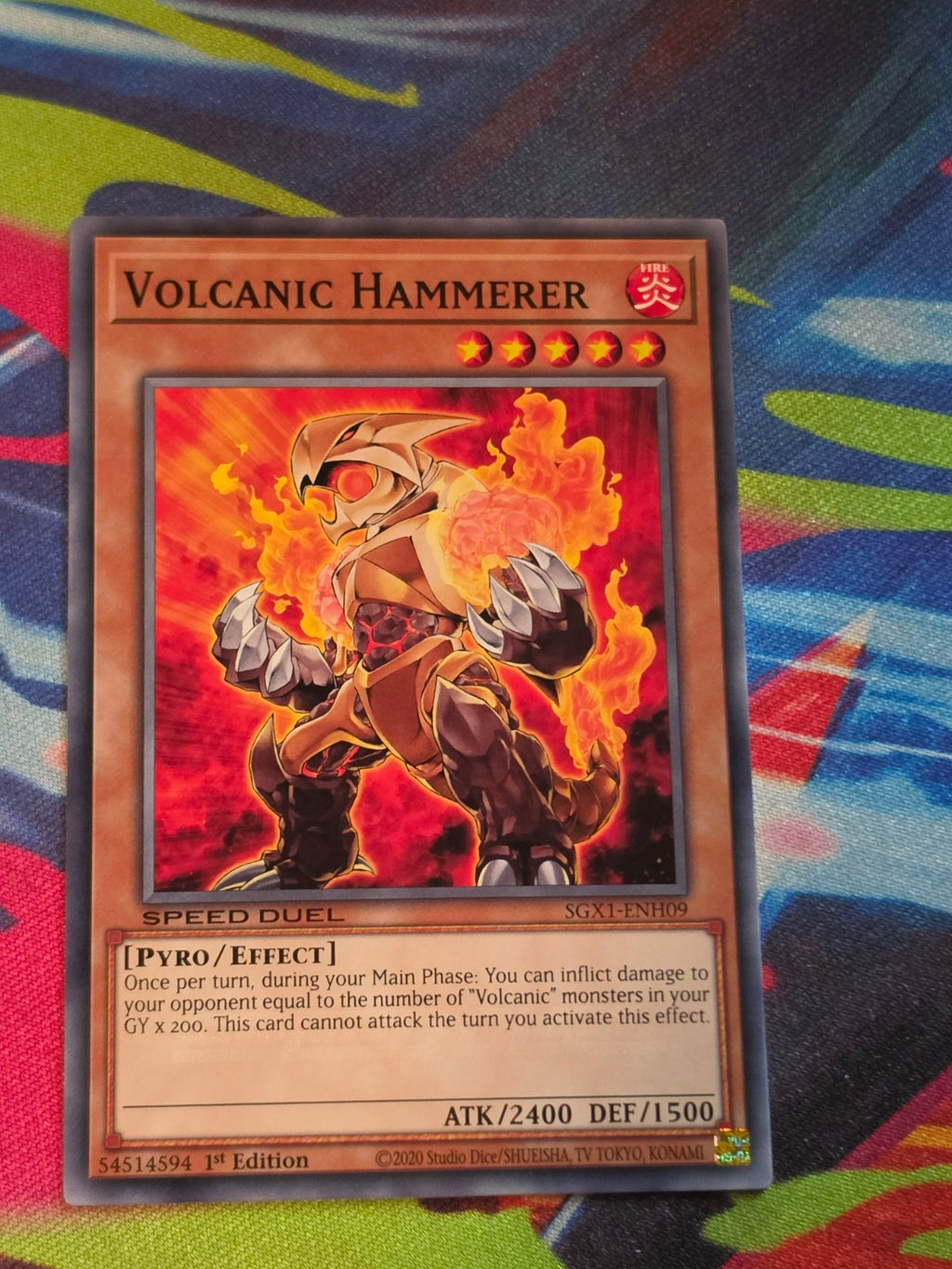 Volcanic Hammerer Common Speed Duel GX: Duel Academy Box SGX1-ENH09 1st Edition LP Yu-Gi-Oh!