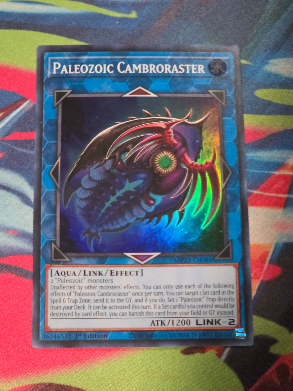 Paleozoic Cambroraster Super Rare 2022 Tin of the Pharaoh's Gods MP22-EN088 1st Edition LP Yu-Gi-Oh!