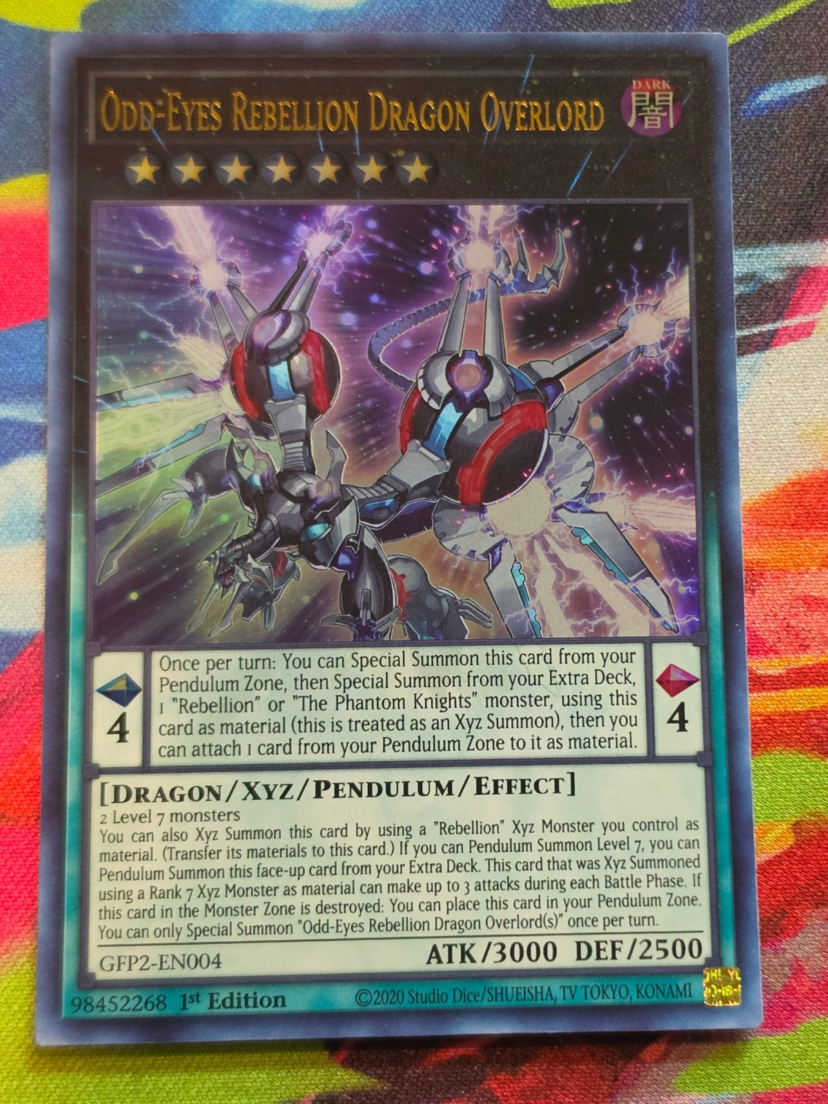 Odd-Eyes Rebellion Dragon Overlord Ultra Rare Ghosts From the Past: The 2nd Haunting GFP2-EN004 1st Edition LP Yu-Gi-Oh!