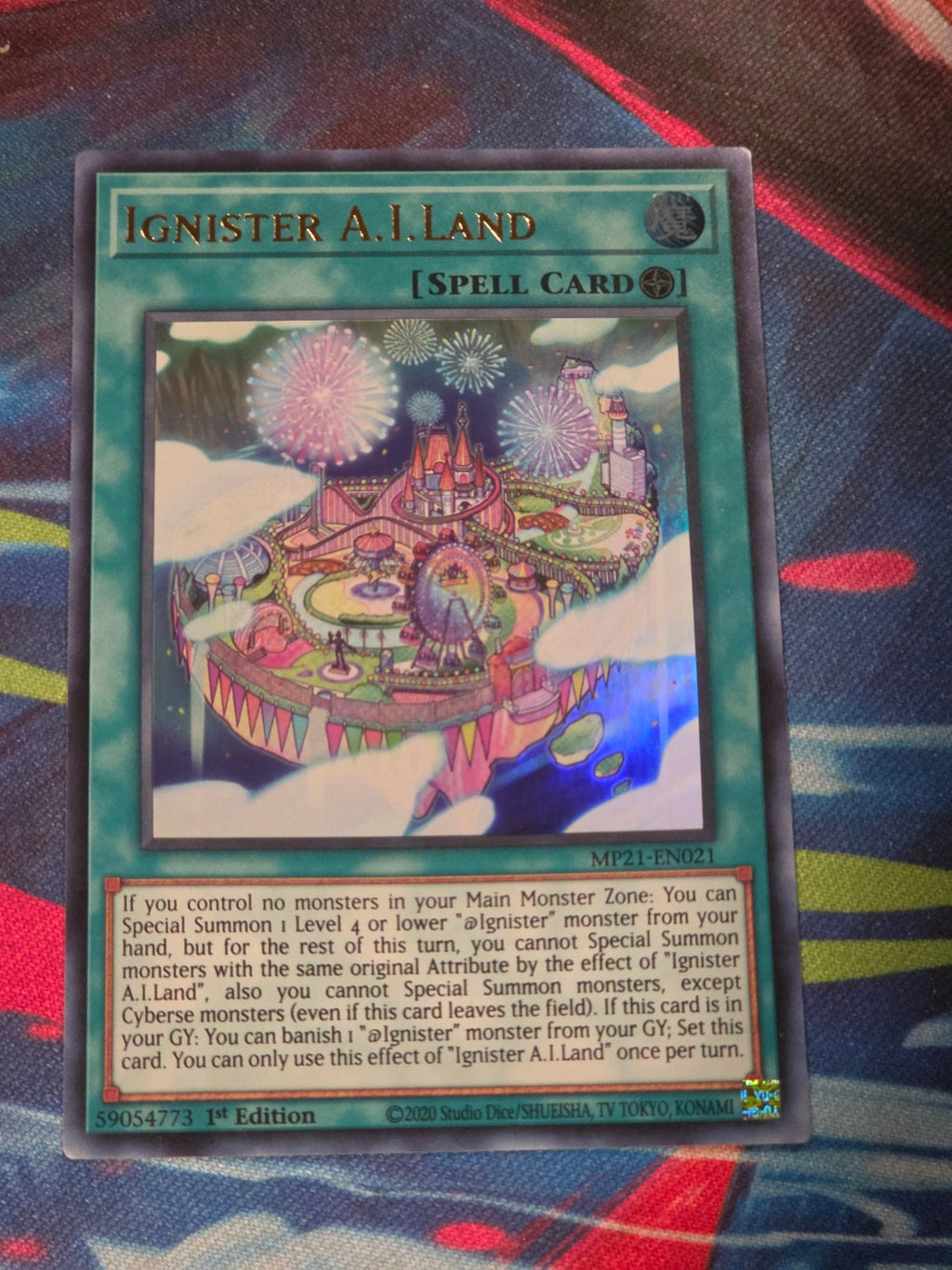Ignister A.I.Land Ultra Rare 2021 Tin of Ancient Battles MP21-EN021 1st Edition LP Yu-Gi-Oh!