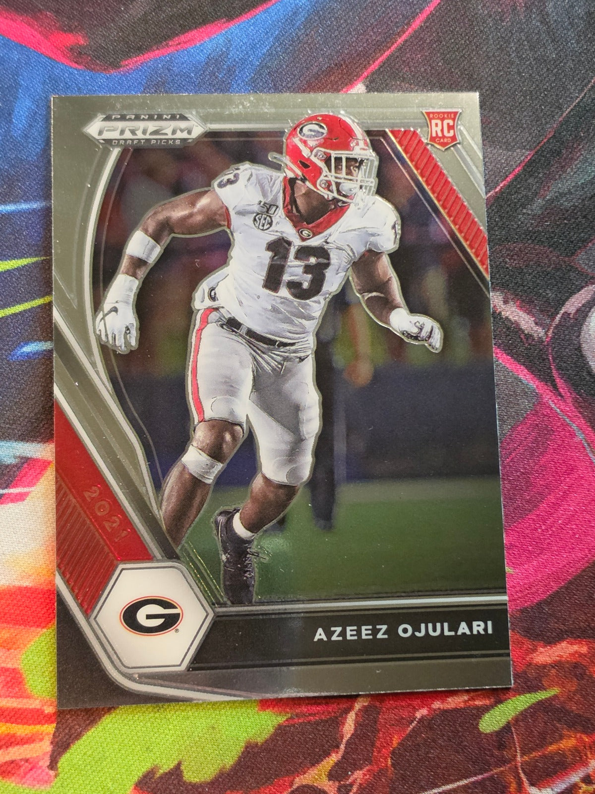 Azeez Ojulari 2021 Panini Prizm Draft Picks - Silver Prizm 110 NM Football