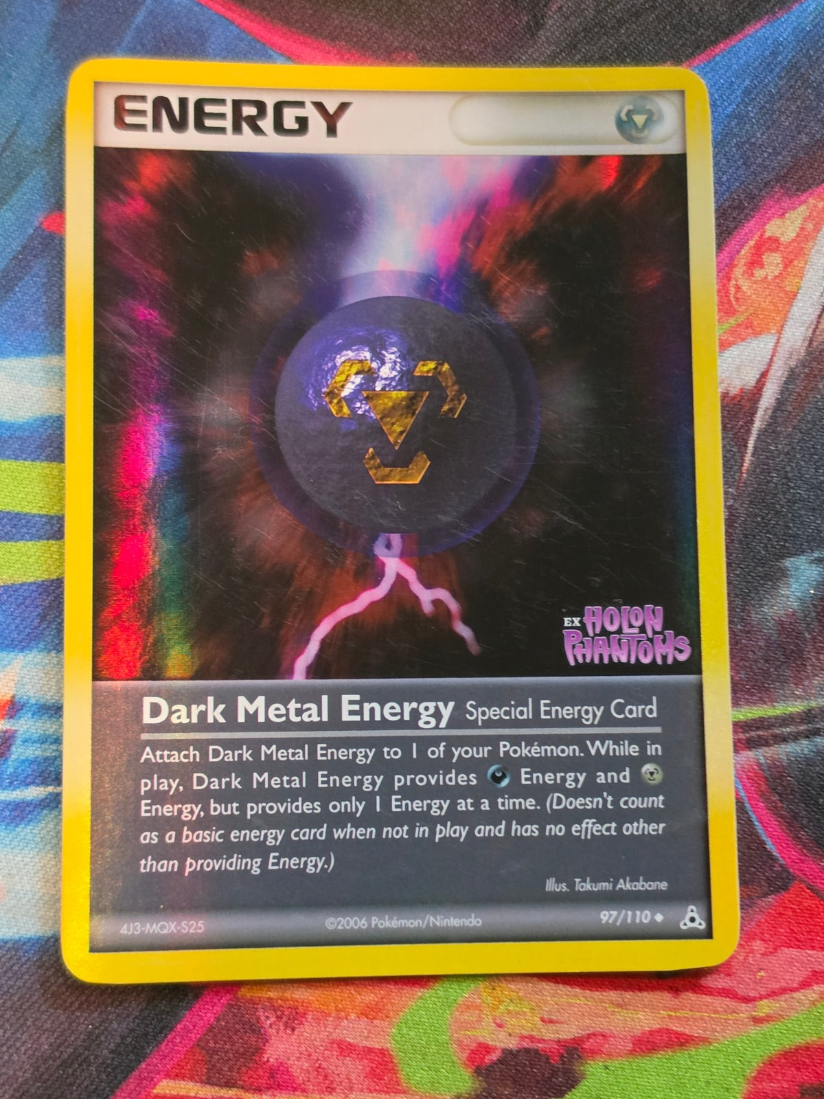 Dark Metal Energy Uncommon Reverse Holo EX Holon Phantoms 97/110 LP Pokemon