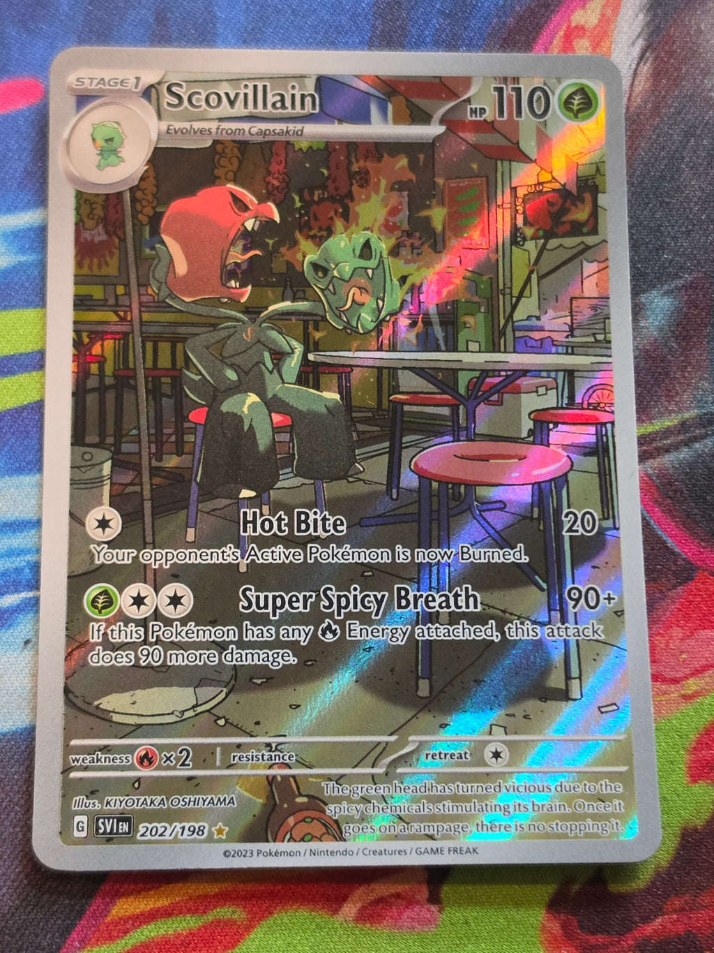 Scovillain Illustration Rare SV01: Scarlet & Violet Base Set 202/198 NM Pokemon