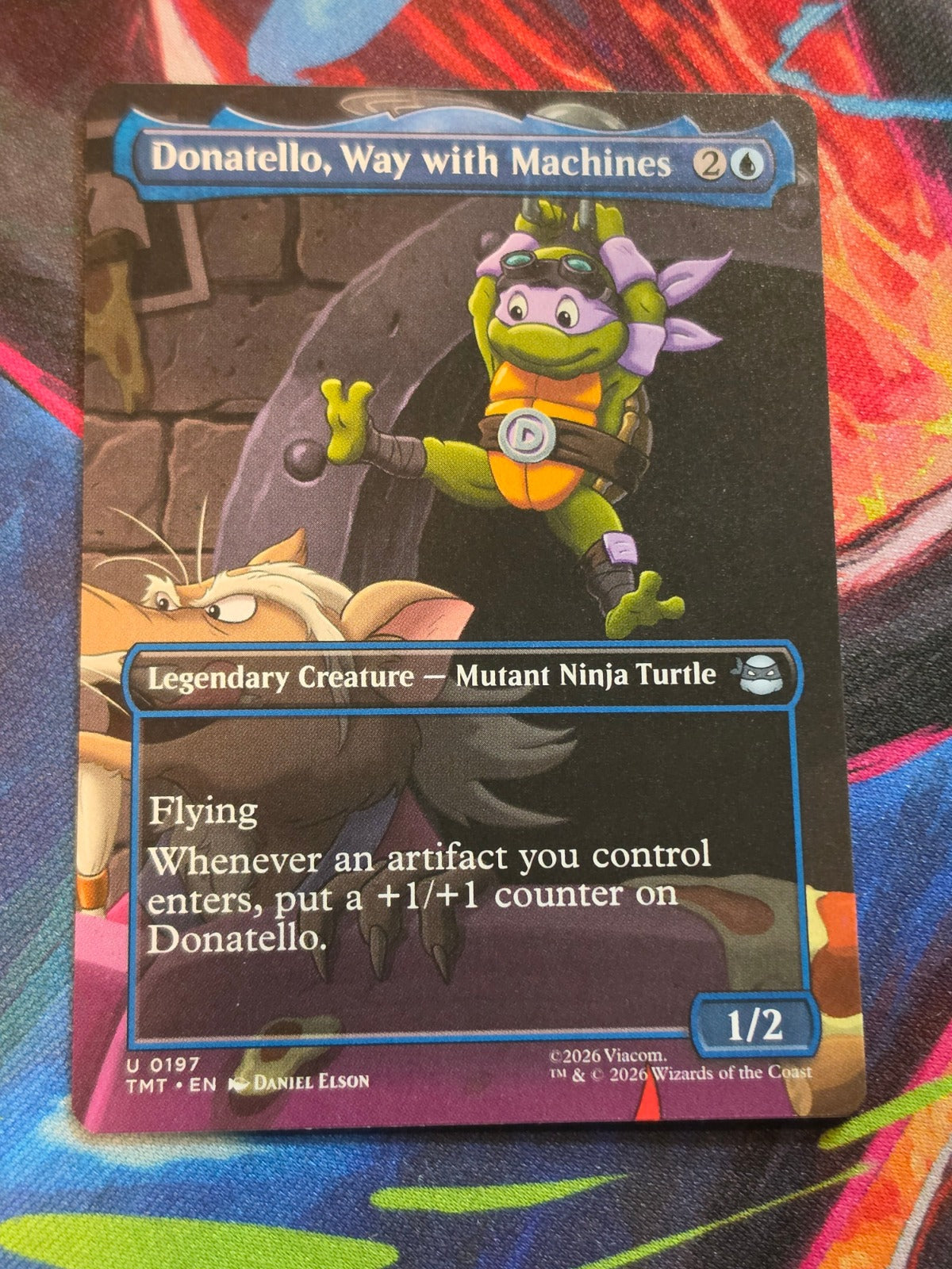 Donatello, Way with Machines (Borderless) - 197 - Teenage Mutant Ninja Turtles - U - NM - MTG