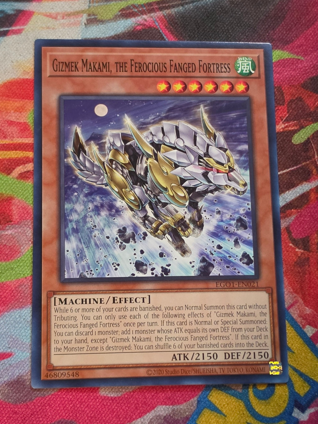 Gizmek Makami, the Ferocious Fanged Fortress Common Egyptian God Deck: Obelisk the Tormentor EGO1-EN021 LP