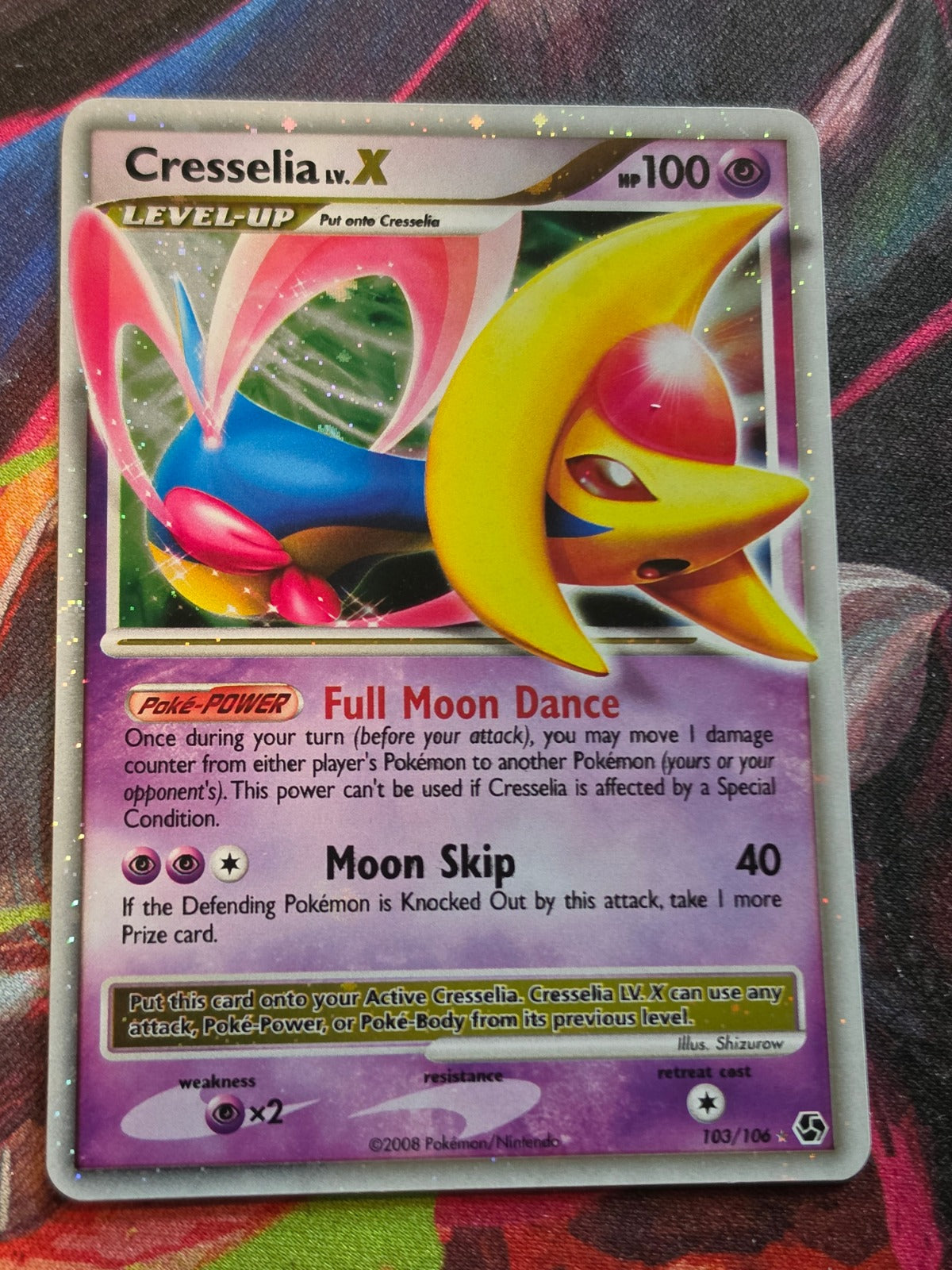 Cresselia LV.X Ultra Rare Great Encounters 103/106 NM-/LP+ Pokemon