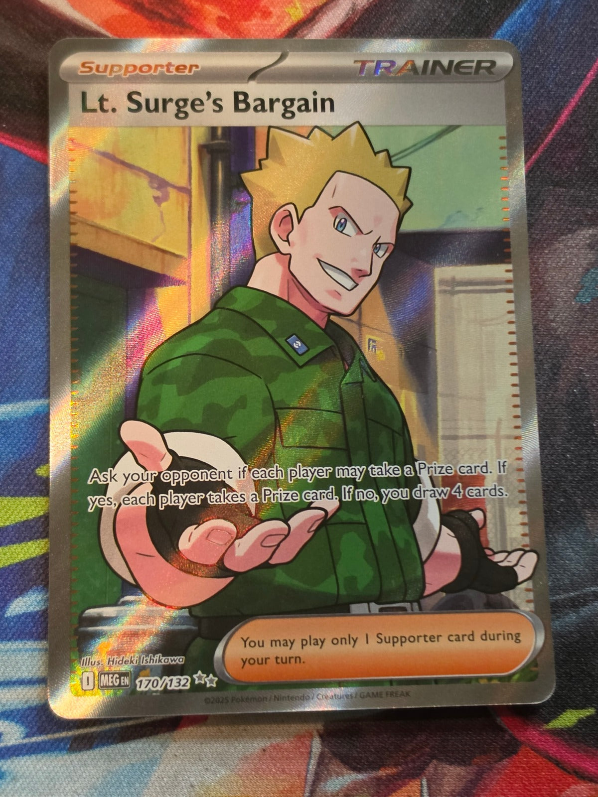 Lt. Surge's Bargain Ultra Rare ME01: Mega Evolution 170/132 NM Pokemon
