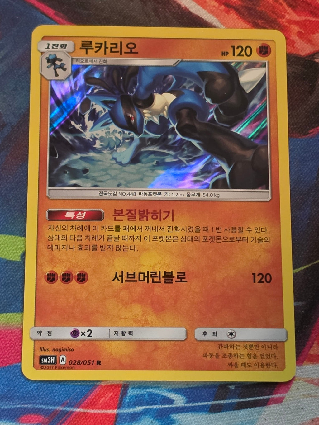 Lucario - 028/051 - SM3H: To Have Seen the Battle Rainbow - Rare - NM