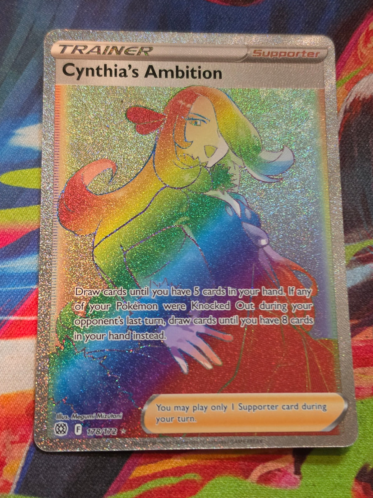 Cynthia's Ambition (Secret) Secret Rare SWSH09: Brilliant Stars 178/172 NM Pokemon