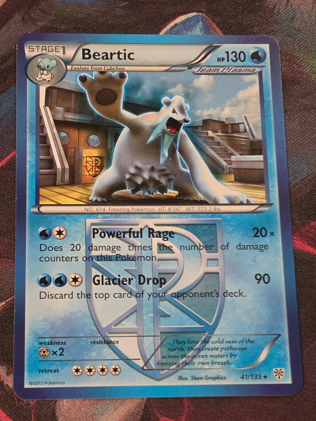 Beartic (Team Plasma) - 41/135 - Plasma Storm - Rare - NM - Pokemon
