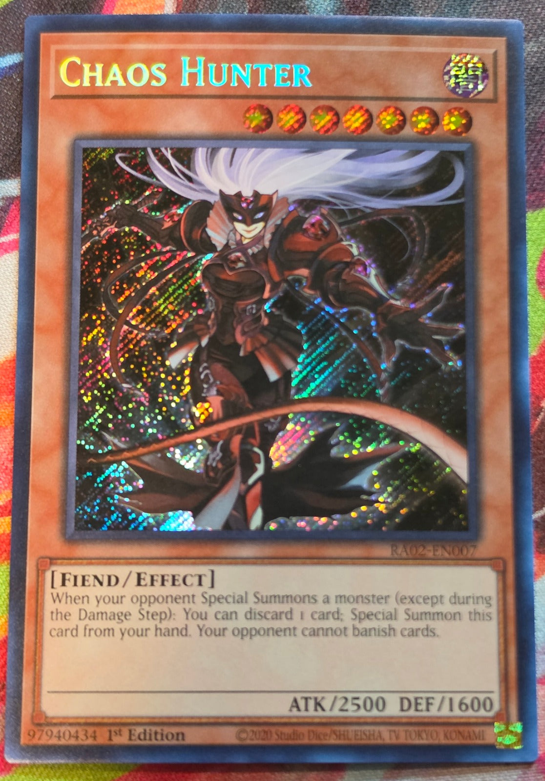 Chaos Hunter (Secret Rare) Secret Rare 25th Anniversary Rarity Collection II RA02-EN007 NM