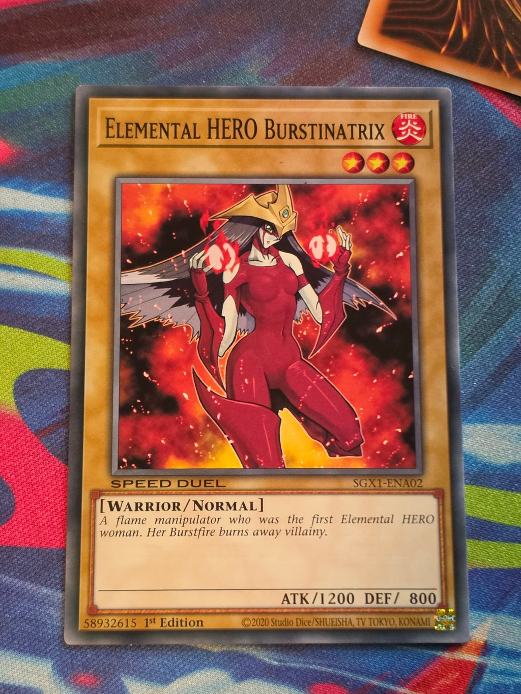 Elemental HERO Burstinatrix Common Speed Duel GX: Duel Academy Box SGX1-ENA02 1st Edition LP Yu-Gi-Oh!