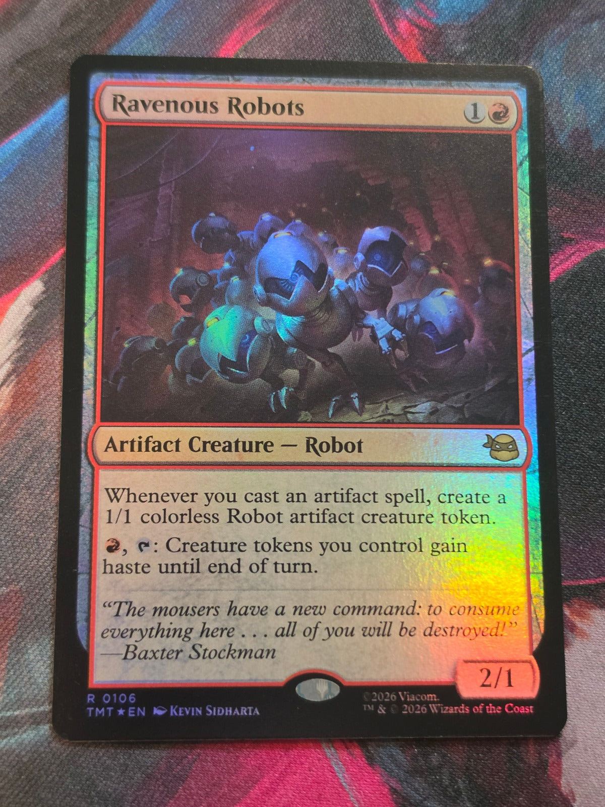 Ravenous Robots - 106 - Teenage Mutant Ninja Turtles - R - Foil - NM MTG
