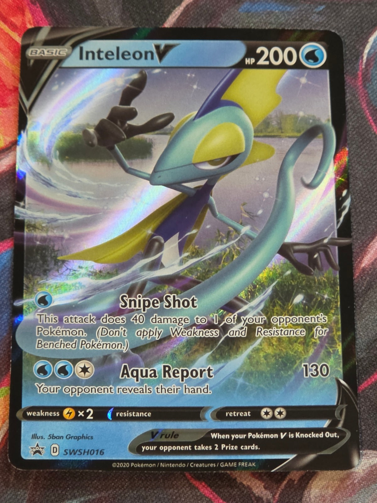 Inteleon V - SWSH016 - SWSH: Sword & Shield Promo Cards - Promo - LP Pokemon