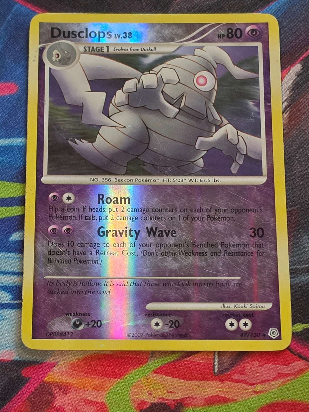 Dusclops - 47/130 - Diamond and Pearl - Uncommon - Reverse Holo - MP Pokemon