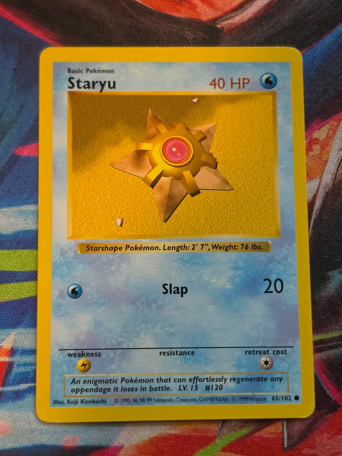 Staryu Shadowless Base Set Common 065/102 LP Pokemon