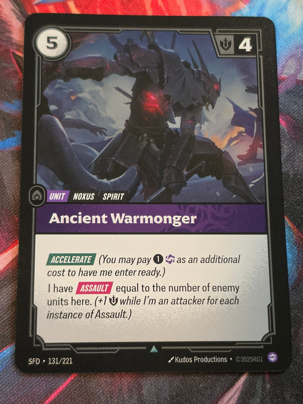 Ancient Warmonger - 131/221 - Spiritforged - Uncommon - NM
