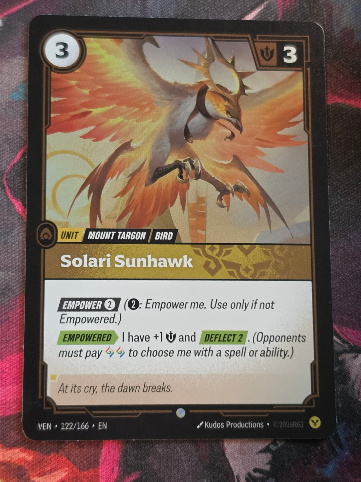Solari Sunhawk - 122/166 - Vendetta - Common - NM
