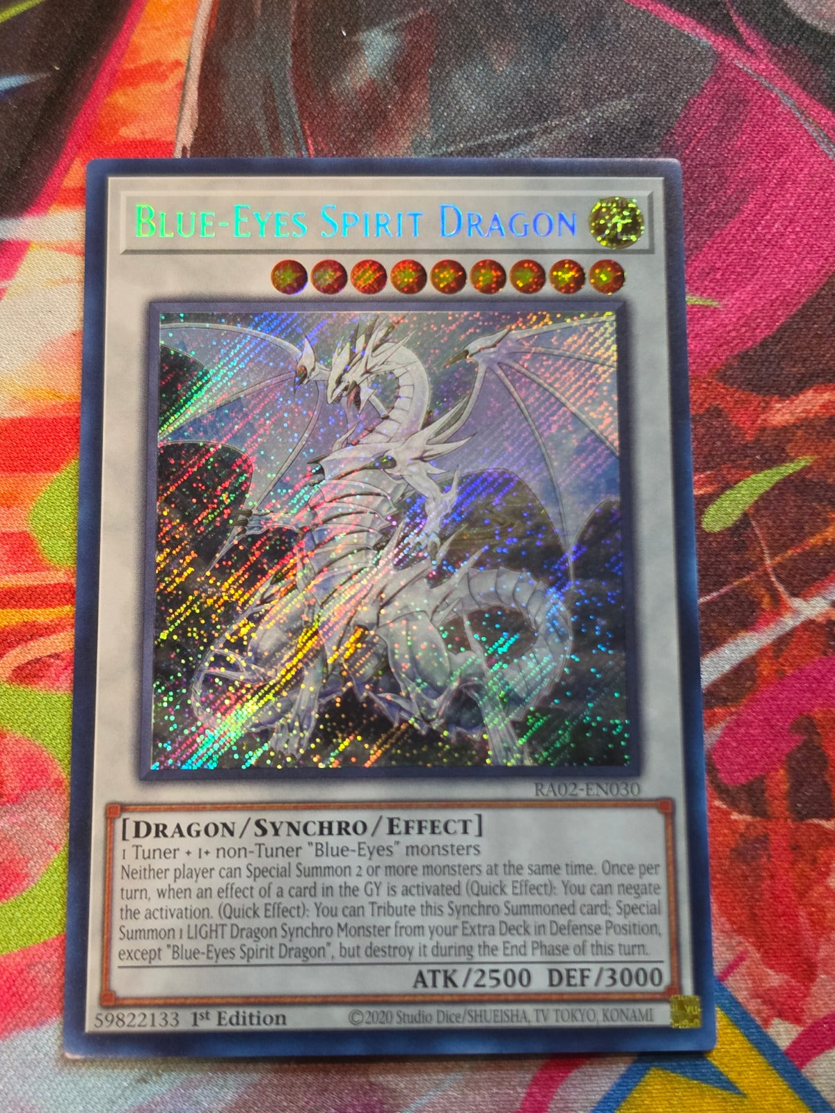 Blue-Eyes Spirit Dragon (Secret Rare) Secret Rare 25th Anniversary Rarity Collection II RA02-EN030 NM