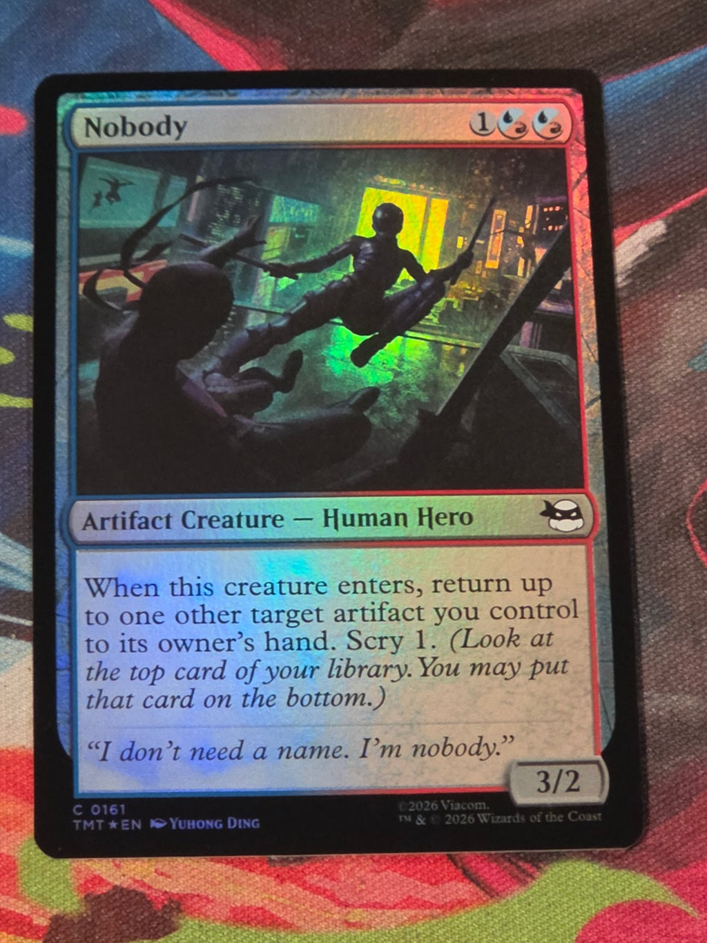 Nobody - 161 - Teenage Mutant Ninja Turtles - C - Foil - NM MTG