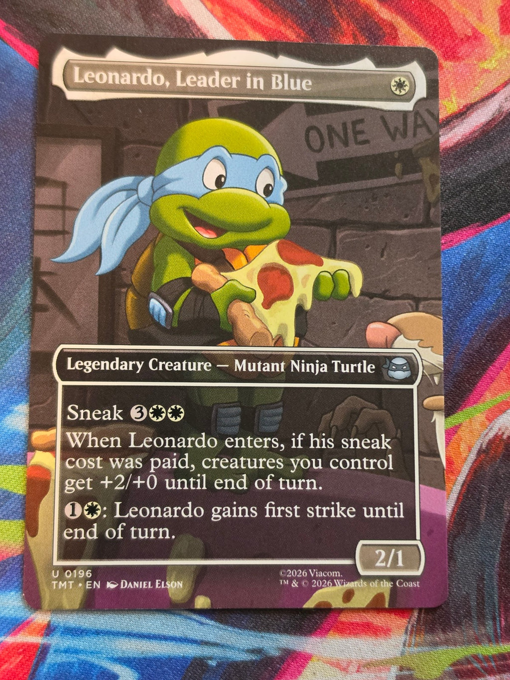 Leonardo, Leader in Blue (Borderless) - 196 - Teenage Mutant Ninja Turtles - U - NM - MTG