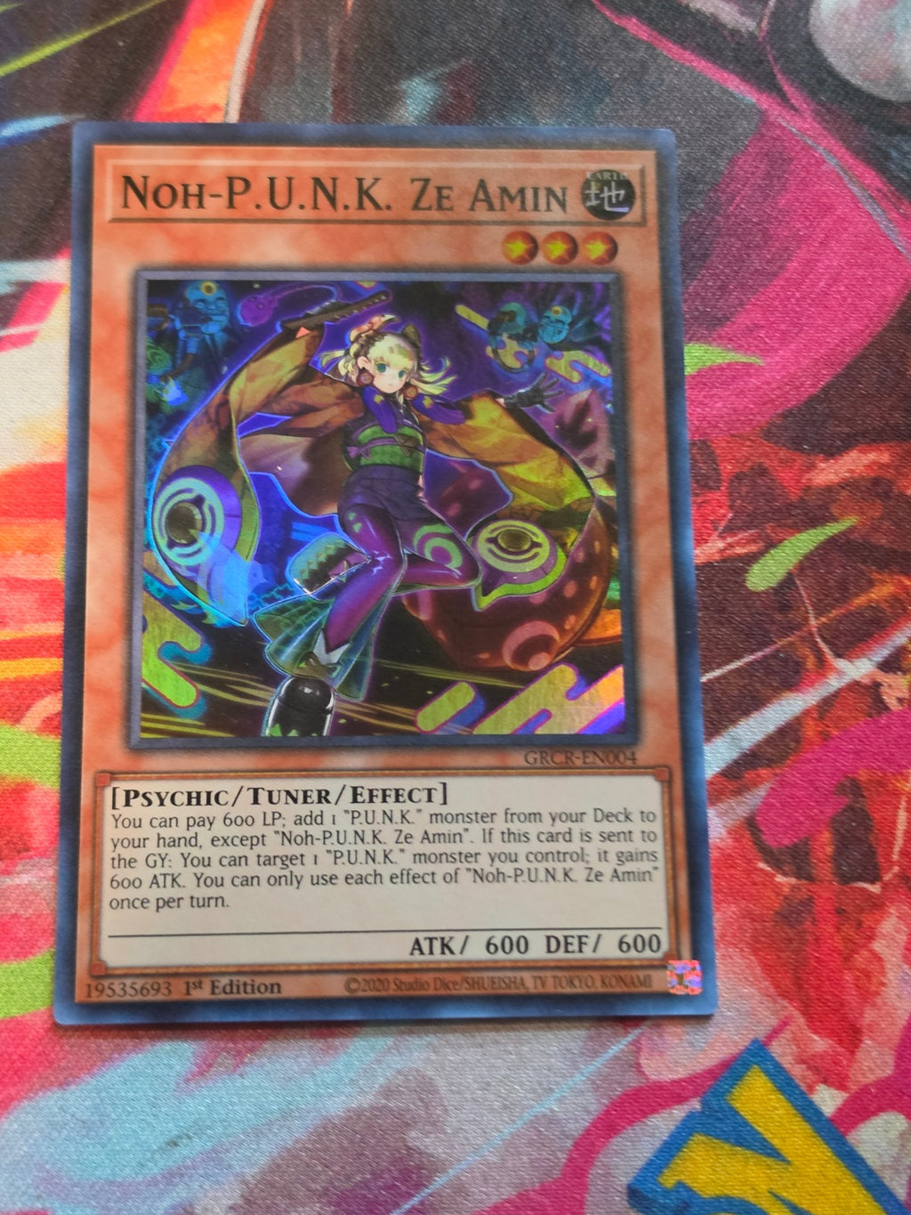 Noh-P.U.N.K. Ze Amin Super Rare The Grand Creators GRCR-EN004 1st Edition NM Yu-Gi-Oh!