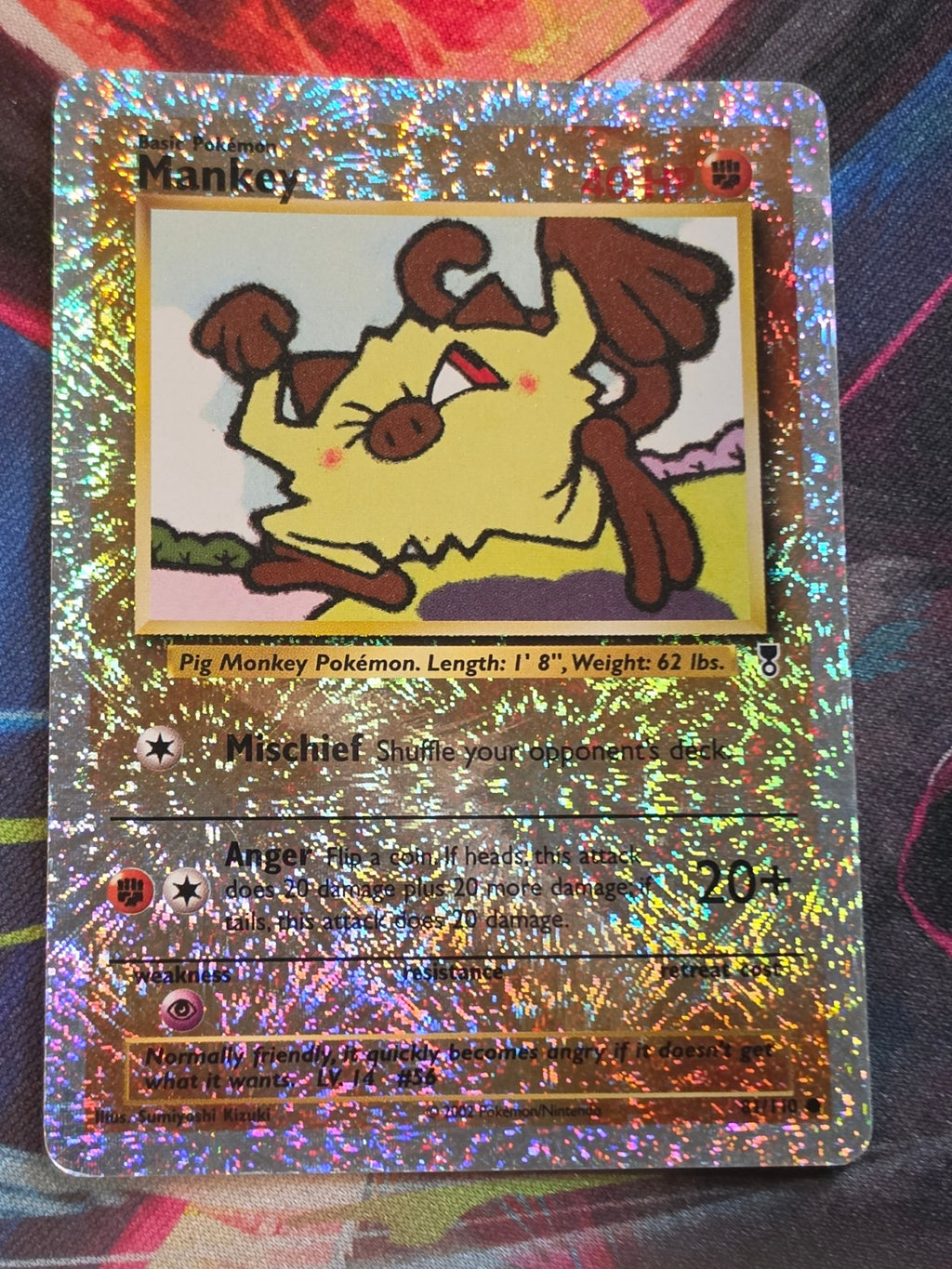 Mankey Reverse Holo Common Legendary Collection 081/110 MP Pokemon