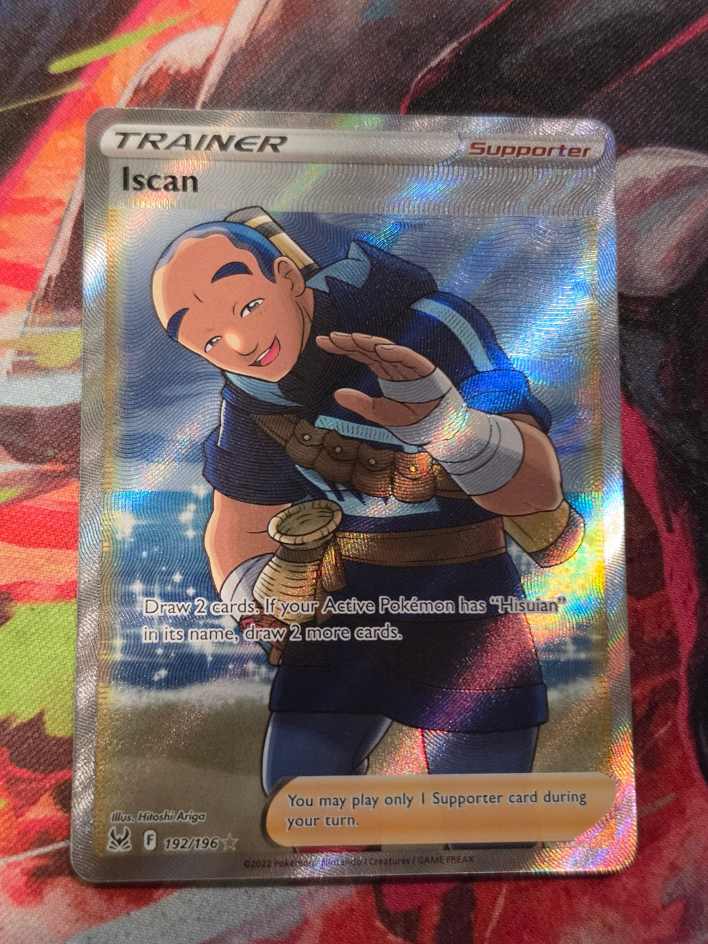 Iscan Full Art Ultra Rare Lost Origin 192/196 NM Pokemon