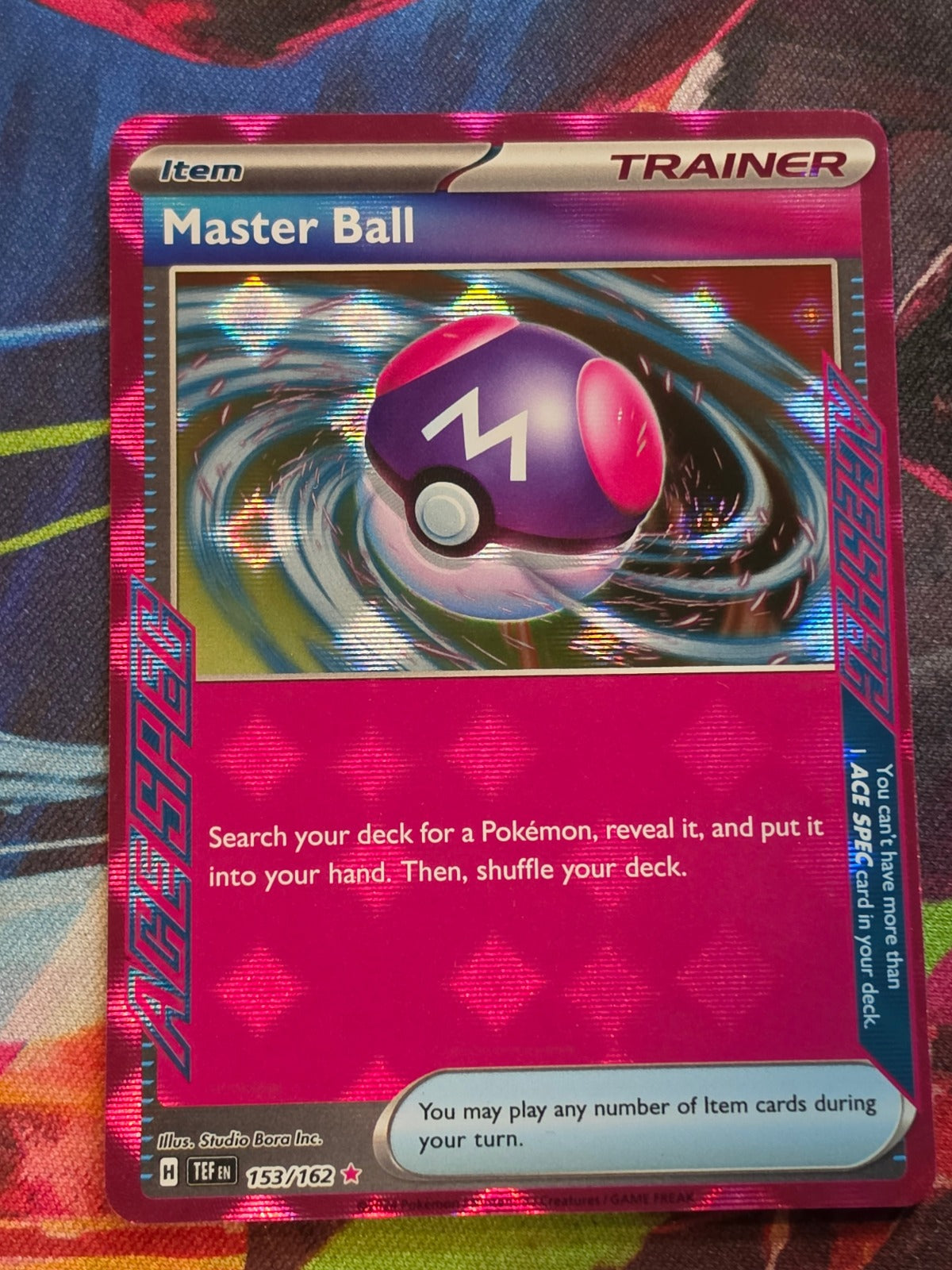 Master Ball ACE SPEC Rare SV05: Temporal Forces 153/162 NM Pokemon