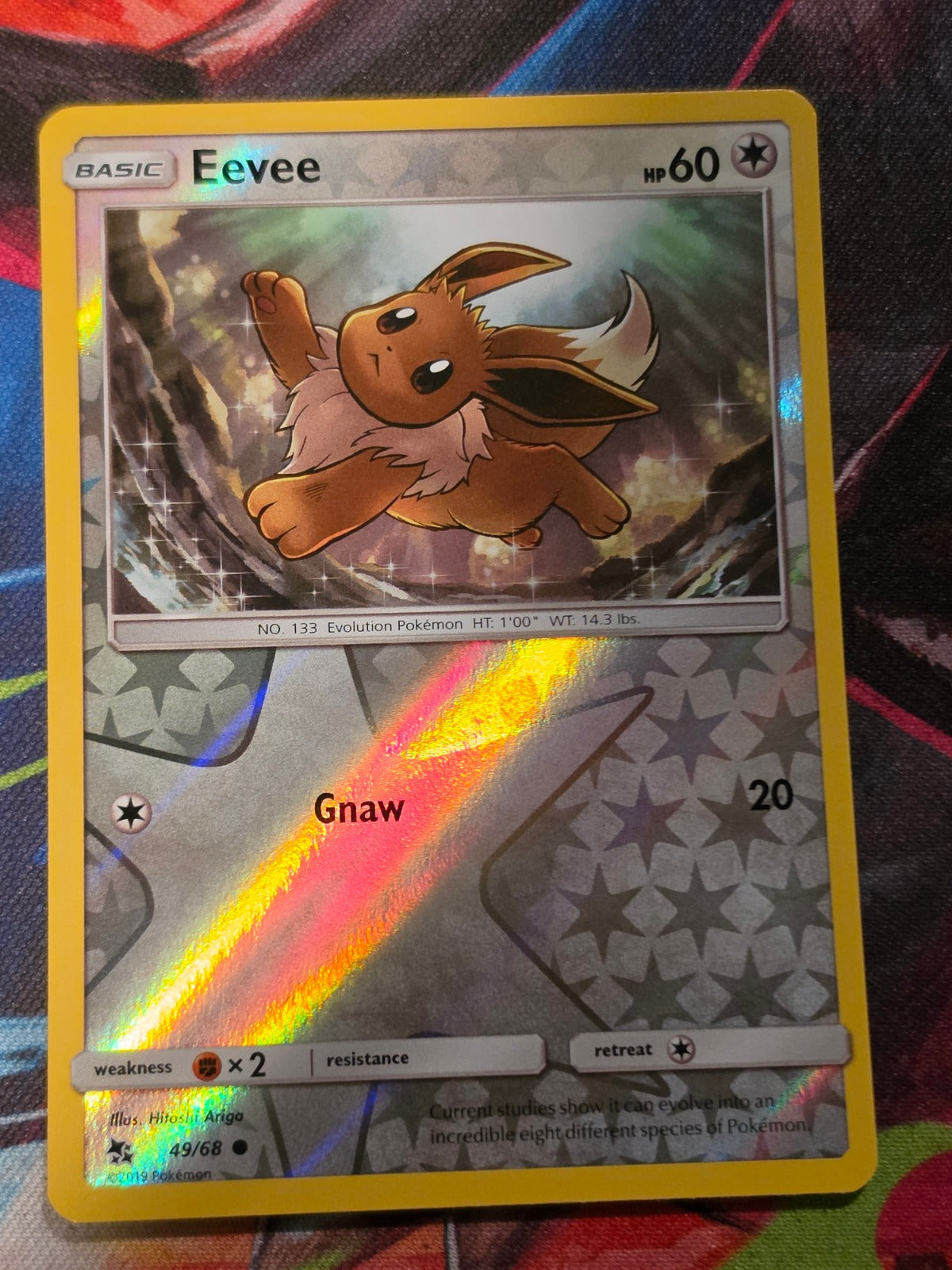 Eevee (49) Common Hidden Fates 49/68 NM Pokemon
